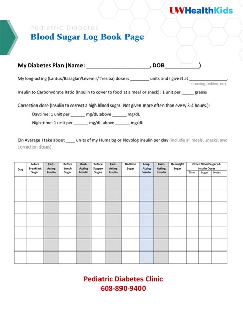 Blood Sugar Log Sheet Download Printable Pdf Templateroller