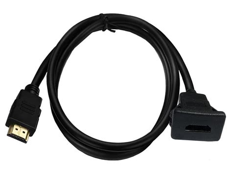 Qaoquda Hdmi Square Flush Mount Cable Hdmi Male To Female Mount