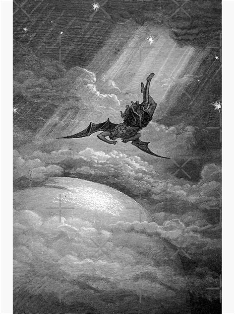 Satan Descends Upon Earth Gustave Doré Poster For Sale By