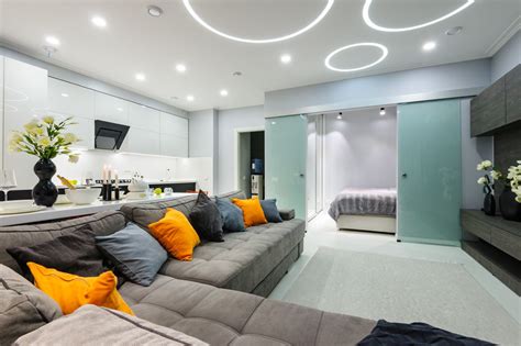 Éclairage original pour le salon. Éclairer sa maison avec des lampes LED GU10 ...