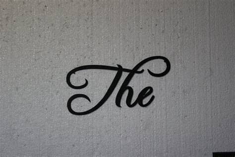 It's useful for generating instagram bio symbols to make so really, if i were to be really pedantic, this site should be called pseudo instagram fonts. Buy The Word "The" Fancy Script Font Metal Wall Art Home ...