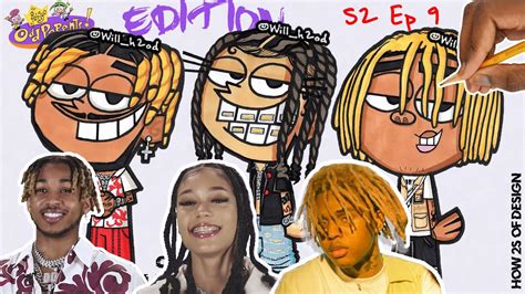Draw Rappers As Cartoons Ddg Coi Leray Sofaygo S2 Ep9 Youtube