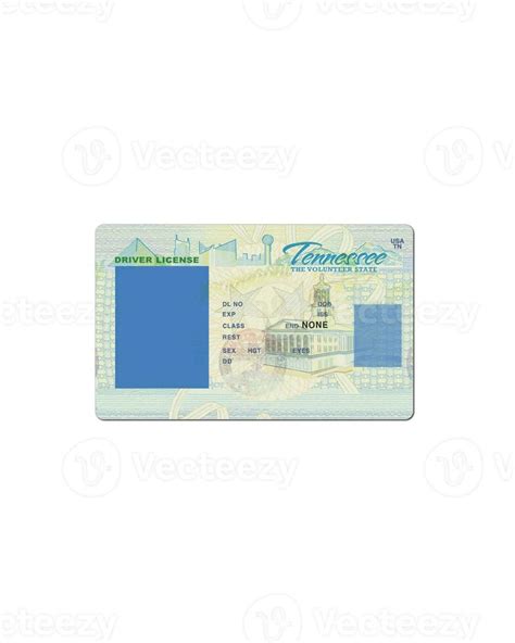 Blank Tennessee Driver License Template 23627160 Stock Photo At Vecteezy