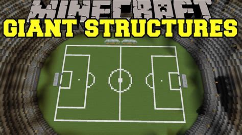 Minecraft Giant Structures Epic New Buildings Mod Showcase Youtube
