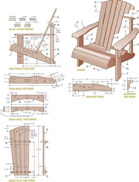 Free Printable Adirondack Chair Plans Customize And Print