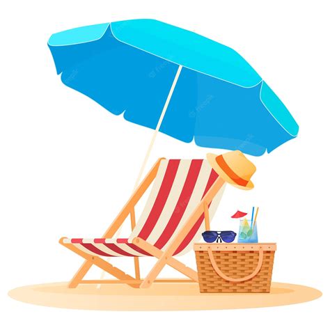 Beach Chairs With Umbrella Clipart Svg Cut File Beach Umbrella Svg
