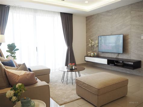 Contemporary Minimalistic Living Room Condominium Design