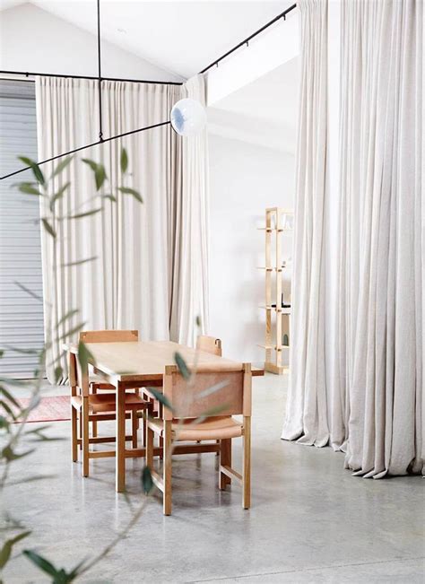 Use Long White Curtains To Divide Your Open Plan Space 7 Unique Room