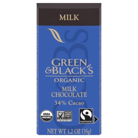 Green Black S Organic Milk Chocolate Bar 1 2 Oz Food 4 Less