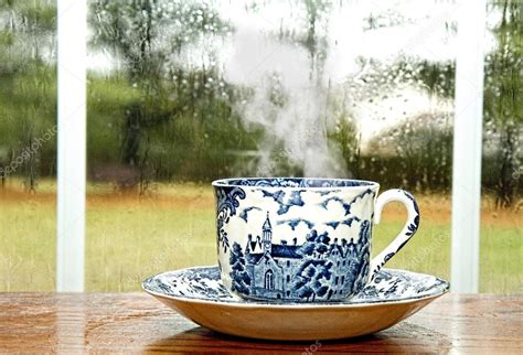 Coffee Rainy Day Cup Of Coffee Rainy Day — Stock Photo