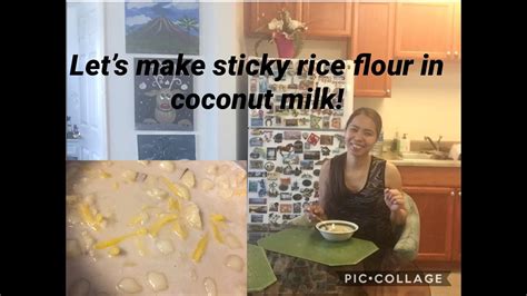 It adds great coconut flavor and fiber, and is easier for me to digest than coconut shavings. Making a Sticky Rice Flour In Coconut Milk - YouTube