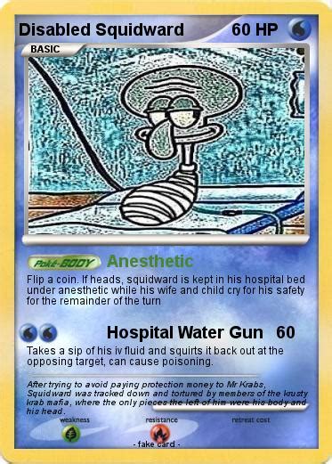Pokémon Disabled Squidward Anesthetic My Pokemon Card