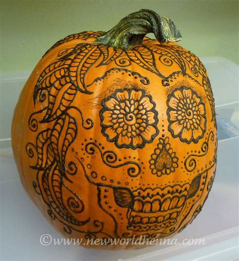 Maybe you would like to learn more about one of these? P1030470 (With images) | Sugar skull pumpkin, Skull ...