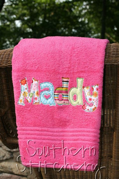 Best hooded baby bath towel: Applique Name Towel Personalized Bath Towel by ...