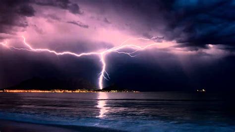 Thunderstorm And Rain Sounds Over The Ocean 10 Hours Sleep Music
