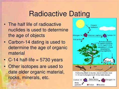 Absolute dating is used to determine a precise age of a fossil by using radiometric dating to measure the decay of isotopes, either within the fossil or more often the rocks associated with it. PPT - Nuclear Radiation PowerPoint Presentation, free ...