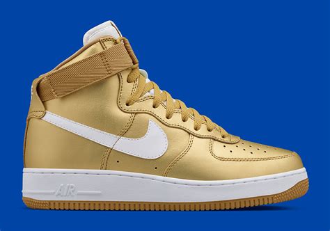 Nike Air Force 1 High Qs Metallic Gold