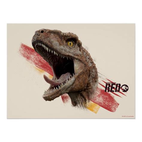 Jurassic World Atrociraptor Red Poster Au