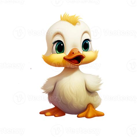 Duckling Cartoon Cute Baby Duck Clipart Ai Generated 27241780 Png