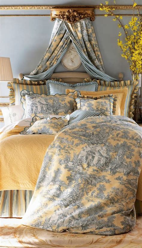 Picture Of Toile Is A Great Fabric For A French Country Bedroom