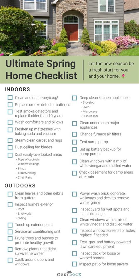 Printable Home Maintenance Checklist