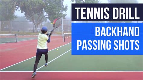 Tennis Drill Backhand Passing Shots 2 Versions YouTube