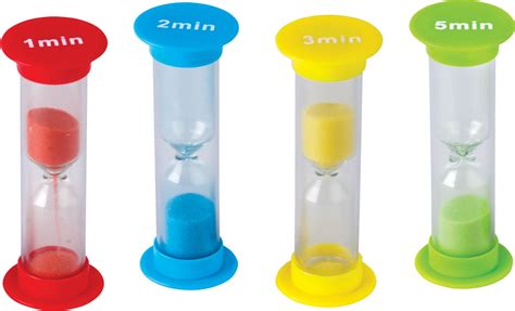 Mini Sand Timers Combo 4 Pack Sand Timers Teacher Created Resources
