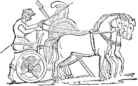 Greek Chariot Coloring Pages