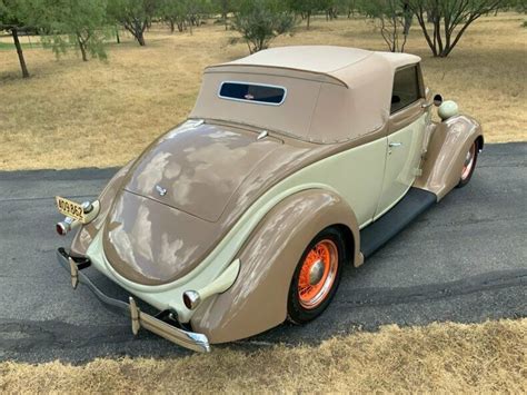 1936 Ford Deluxe Club Cabriolet 5524 Miles Beige Convertible Lt1 350 V8