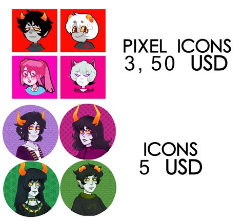 Icon And Pixel Commission Price Info On Commission An Artist Deviantart