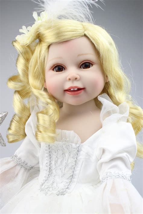 New Npk Doll Vinyl Beautiful Princess Doll With White Dress Pretty Girl