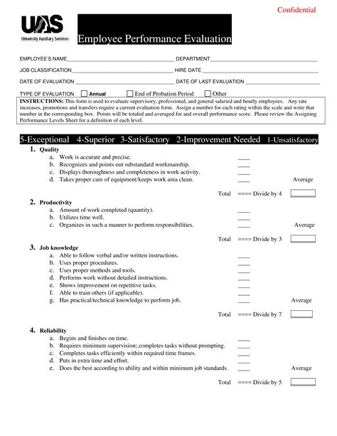 Printable Employee Review Form How To Create An Employee Review Form