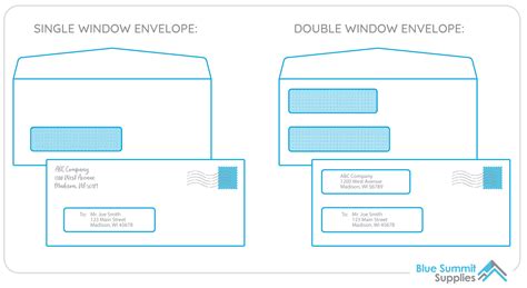 10 Window Envelope Template With Return Address Indopole