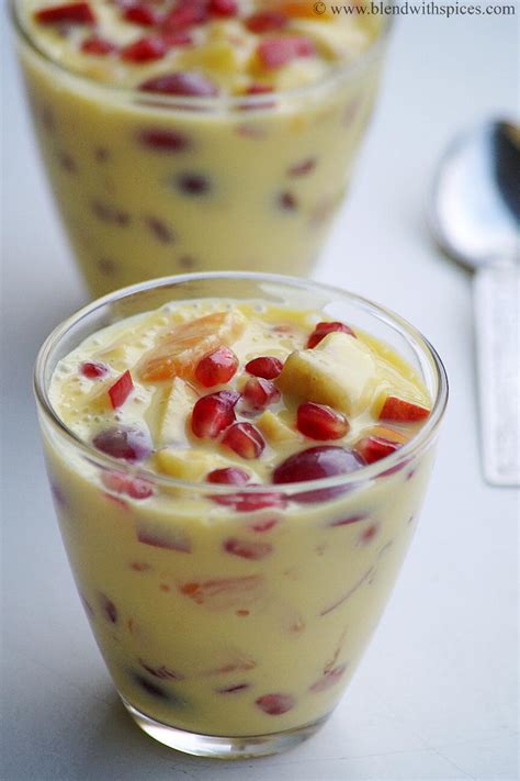 Use of custard powder substitutes has increased recently, as some people are either allergic to conventional ingredients, or they just do not want to almost all of us enjoy the delicious custard desserts as a part of our hearty meals. Fruit Custard Recipe - How to Make Fruit Custard Recipe ...