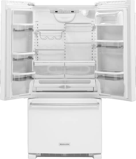 Kitchenaid 221 Cu Ft French Door Refrigerator White Krff302ewh