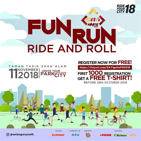 Do follow us to stay tuned for the latest. RUNNERIFIC: SAY Ignite Fun Run, Ride & Roll