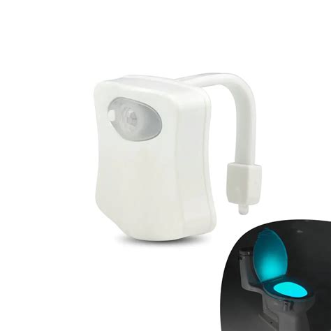 Novelty Changeable Tolie Lamp Pir Motion Sensor Smart Toilet Night Light Sensor Toilet Seat Led