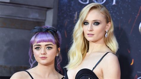 Sophie Turner And Maisie Williams Matched At The “game Of