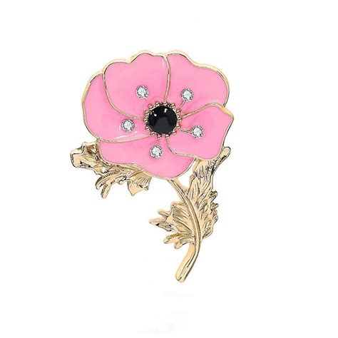 Poppy Flower Badges And Pins 2021 Lest We Forget Poppy Pins Enamel Poppy Badges Breastpin
