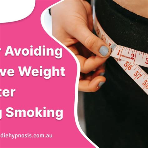 tips for avoiding excessive weight gain after quitting smoking by matthew tweedie hypnosis