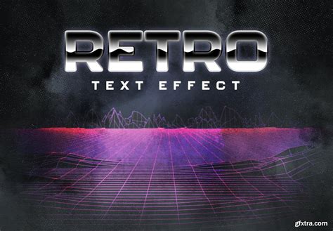 80s Retro Text Effect Layout 358393191 Gfxtra