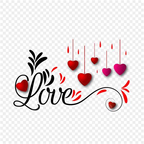 Heart Love Typography Vector Hd Png Images Heart Illustration Love