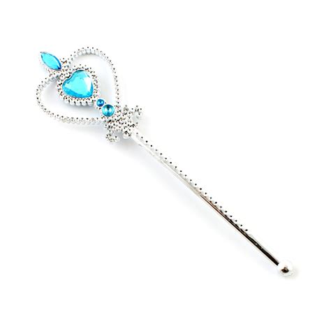 Girls Ice Queen Princess Cosplay Accessories Crown Wand Gloves Party Buckle Light Blue For Sale