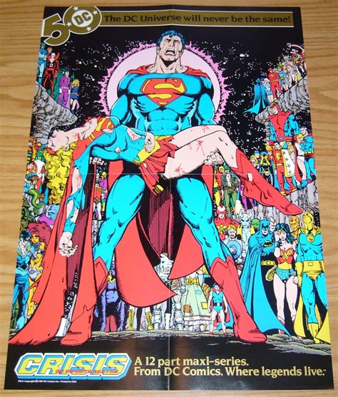 Crisis On Infinite Earths 1 12 Vfnm Complete Series Poster George