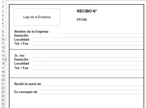 Plantillas Excel Que Es Un Recibo Blog Aplica Excel Contable
