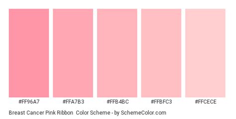 Breast Cancer Pink Ribbon Color Scheme Monochromatic