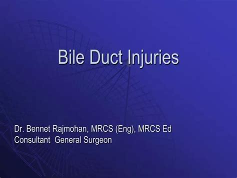 PPT Bile Duct Injuries PowerPoint Presentation Free Download ID