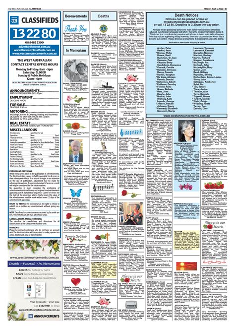 The West Classifieds Seven West Media Advertising