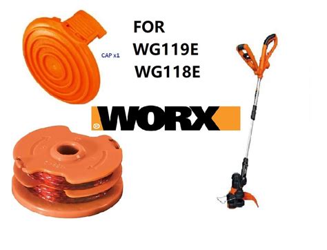 Worx Wa Replacement Spool Line Nylon String Cover Cap For Wg E