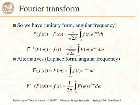 Ppt Fourier Transforms Powerpoint Presentation Free Download Id348069